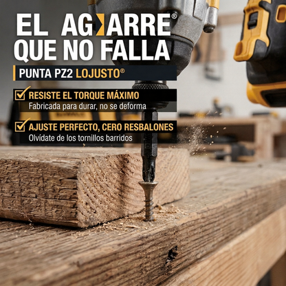 No pierdas el giro: Punta de Precisión Lojusto®