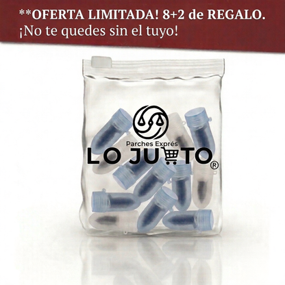 Viaja tranquilo con los parches express lojusto®
